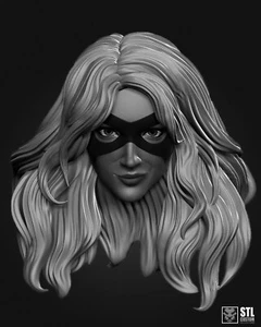 Black Canary v3 with mask custom head for 4" 6" 7" 12" DC Comics action figures - Picture 1 of 1