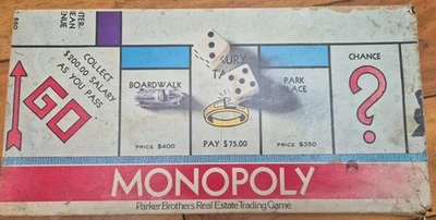 Monopoly USA American Edition Parker Brothers 1985 Complete  - Image 1 of 4