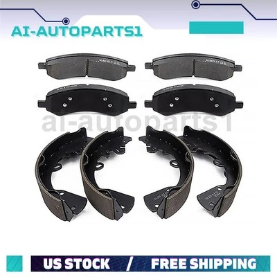 For Dodge Dakota 2005 - 2009 2010 2011 Front Brake Pads Kit & Rear Brake Shoes - Image 1 of 4