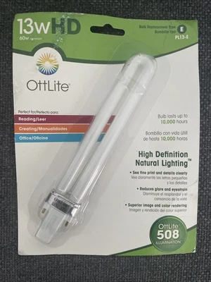 Genuine OttLite PL13-E 13-Watt Replacement Bulb T1333E Type E Ott Lite Light OEM - Image 1 of 2