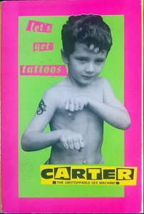 Carter Let's Get Tattoos cassette UK Chrysalis 1994 cassette single in card - Picture 1 of 3