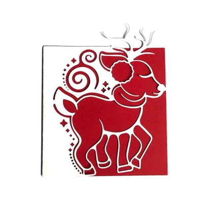 Christmas Elk Embossing Die Cuts for Christmas Card Making DIY Scrapbooking - Image 1 of 4