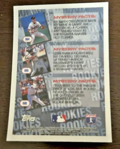 1996 Topps Mystery Finest - Baseball - # M4 M5 M6 Unpeeled - Picture 1 of 2