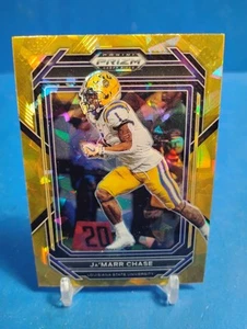 2023 Prizm Draft Picks Ja'Marr Chase #46 Gold Ice - Picture 1 of 2