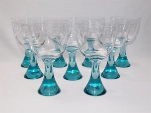 9 copa de vidrio para casa de princesas cáliz taza tallo de zafiro y lunares grabados - Imagen 1 de 12