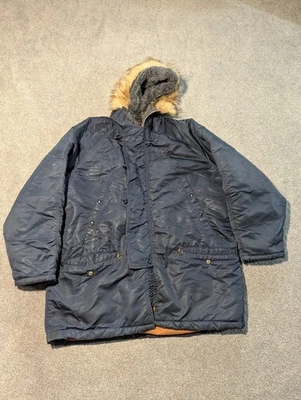 Spiewak Golden Fleece Jacket Mens 46 N-3B Snorkel Parka Fur Ruff Military Coat  - Image 1 of 4