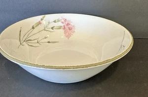 Serving Bowl Midwinter Stonehenge Wedgwood England Invitation Pink Carnation 9” - Picture 1 of 6