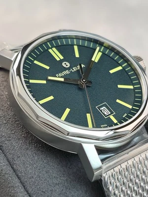 Favre-Leuba Sandow Steel Date 40mm men watch  - Image 1 of 4