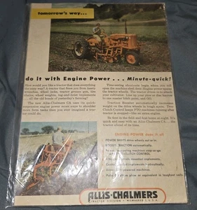 Allis Chalmers Tractor 2 Separate Pg. Ad: Allis Chalmers Tractor Division Wi - Picture 1 of 6