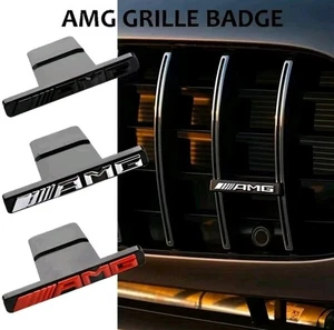 Mercedes AMG Front Grille Grill Badge A C E Class CLA CLS A45 C45 3 Colours - Picture 1 of 5