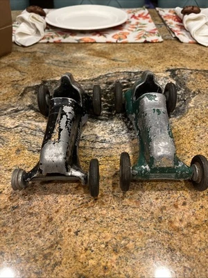 Vintage Lot Of 2 Thimble Drome Special Line Race Cars. For Parts Or Restore - image 1 of 4