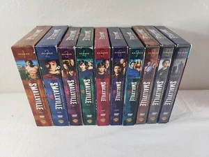 Smallville Complete Series s. 1-10 DVD Original Box Sets Free Shipping! - Imagen 1 de 8