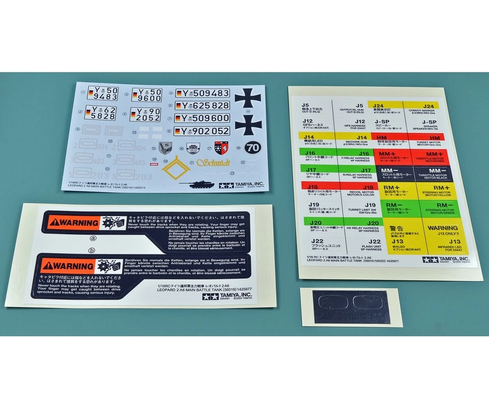 Tamiya Dekorbogen Leopard 2A6 56020 - 309400123 - Bild 1 von 1