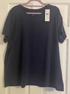 NWT $78 Eileen Fisher Ink Organic Cotton Round Neck Tee 1X 2X 3X - Picture 1 of 4