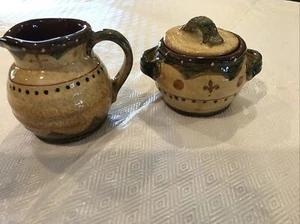 Park Designs Terrazza cream and sugar bowl - Picture 1 of 4