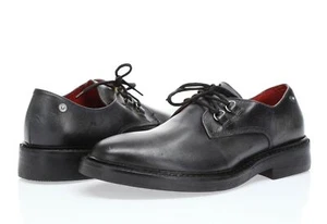 Diesel Puncture Herren Schwarz Leder Oxford Schuhe Gr. 44 - Bild 1 von 6