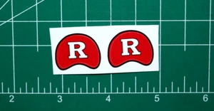 Rutgers Scarlet Knights *DIECUT DECALS ONLY* Football Gumball Helmets NCAA Mini - Picture 1 of 3