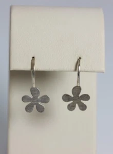 Orecchino fiore in argento sterling 925 su gancio pescatore 7/8" - 12474 - Foto 1 di 6