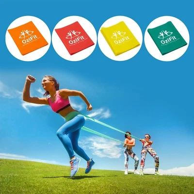OZIFIT AUSTRALIA Resistance Exercise Fitness Band, Strap Great for Yoga Pilates Gym Rehab Therapy