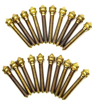 20 TATTOO MACHINE SOLID BRASS CONTACT SCREWS BINDER POST PARTS MADE IN USA - Image 1 of 3