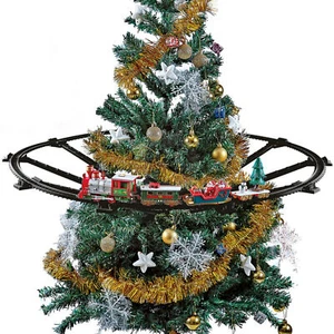 Weihnachtsbaum Zug Set - 23 Teile mit Sound, Scheinwerfer & 274 cm Schienendeko - Bild 1 von 4