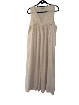 Vintage Women's Christian Dior crème Pink colored Maxi Victorian nightgown M - Image 1 of 4