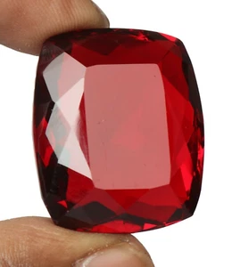 AAA+ Large Red Topaz 65.30 Ct. Cushion Cut Loose Gemstone Gift for Birthday/Her - Picture 1 of 6