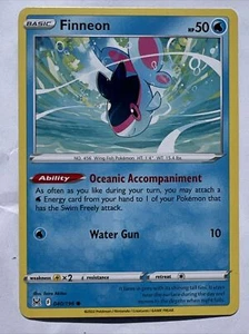 Pokémon TCG Lost Origin Finneon 40/196 Regular Common Card NM 2022 - Picture 1 of 2
