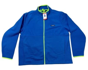 Land's End Men's X-large Jacket Sweater Long Sleeve Full Zip Grid Fleece XL NWT - Picture 1 of 13