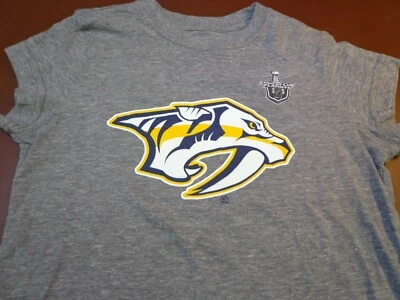 Nashville Predators ~  Stanley Cup Playoffs T SHIRT ~ NHL Girl's  XL  (16)    W4 - Image 1 of 4