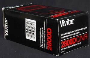 Vivitar 2800D Multi-Dedicated Electronic Flash - Canon/Nikon/Ricoh - Mint in Box - Picture 1 of 11