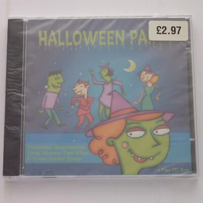 Halloween Party CD Album w/ CD-ROM Feat. Monster Mash Ghostbusters Addams Family - Image 1 of 4