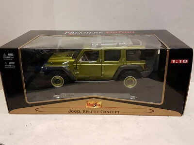 Jeep Rescue Concept Green Premiere Edition Metal Die Cast Model 1/18 Maisto - Immagine 1 di 4
