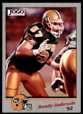 1992 JOGO Randy Ambrosie Edmonton Eskimos #91
