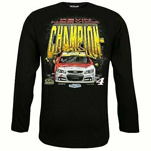 Kevin Harvick #4 Long Sleeve Championship T-shirt, Medium - Image 1 of 1
