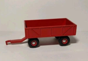 Vintage ERTL Pressed Metal Toy Red Farm Wagon Trailer Made in the USA - Picture 1 of 7