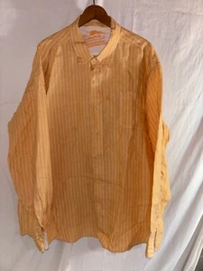 Camicia Tommy Bahama lino manica lunga uomo XXL giallo estate spiaggia - Foto 1 di 3