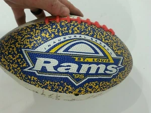 Fútbol americano autógrafo firmado vintage 1995 St. Louis Rams NFL - Imagen 1 de 10