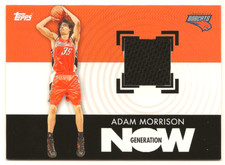 2007 Topps #GNR-AM Adam Morrison Rookie Game Worn Jersey BOBCATS
