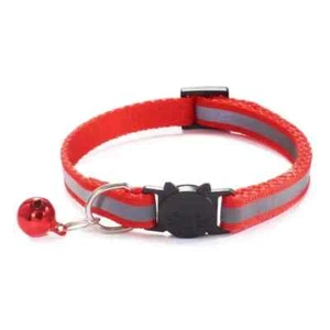 Safe Paws Solid Print Breakaway Cat Collar, Red - Picture 1 of 6