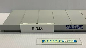 Scalextric Tri-ang 1960's PADDOCK / RACING PIT CAR NAME BOARD (B.R.M.) A206 - Picture 1 of 2