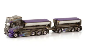 1:50 Modello per WSI PER SCANIA R CR20H 8X4 CAMION RIGATO CON GANCIO+CONTAINER - Foto 1 di 3