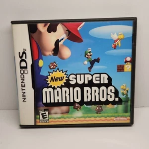 New Super Mario Bros. (Nintendo Ds) CASE AND MANUAL ONLY NO GAME - Picture 1 of 5