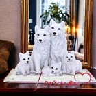 Original Nemesis now Protected Pups Wolf and Cubs Figurine 24cm Home Decor Gifts