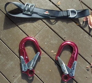 CRESTO Emergency Rescue Harness And Two Alu-H Eye Carabiners PPE Arborist - Picture 1 of 9
