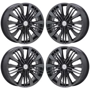 20" Infiniti QX60 Black Chrome wheels rims OEM set 4 73810 EXCHANGE - Picture 1 of 8