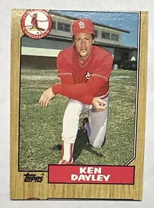 1987 Topps Ken Dayley Miscut Card #59 Cardinals Rare Error - Imagen 1 de 6
