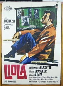 manifesto 2F film LIOLA' Ugo Tognazzi Giovanna Ralli Anouk Aimee A.Blasetti - Picture 1 of 2