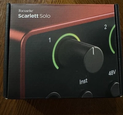 Focusrite Scarlett Solo 4th Gen - USB Audio Interface - Image 1 of 4