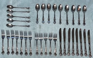 Vtg. Reed & Barton Marlborough Heritage Mint 18/10 Stainless Flatware Lot of 34 - Picture 1 of 13